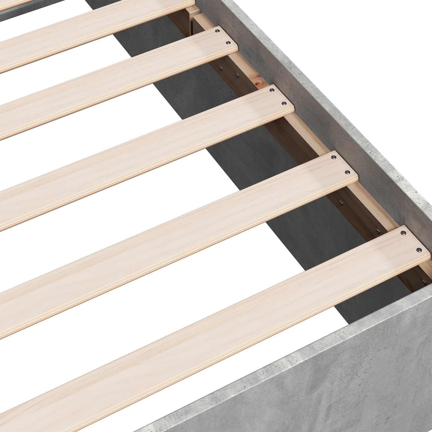 Struttura letto a pavimento Grigio Cemento 80 x 200 cm | homemem39