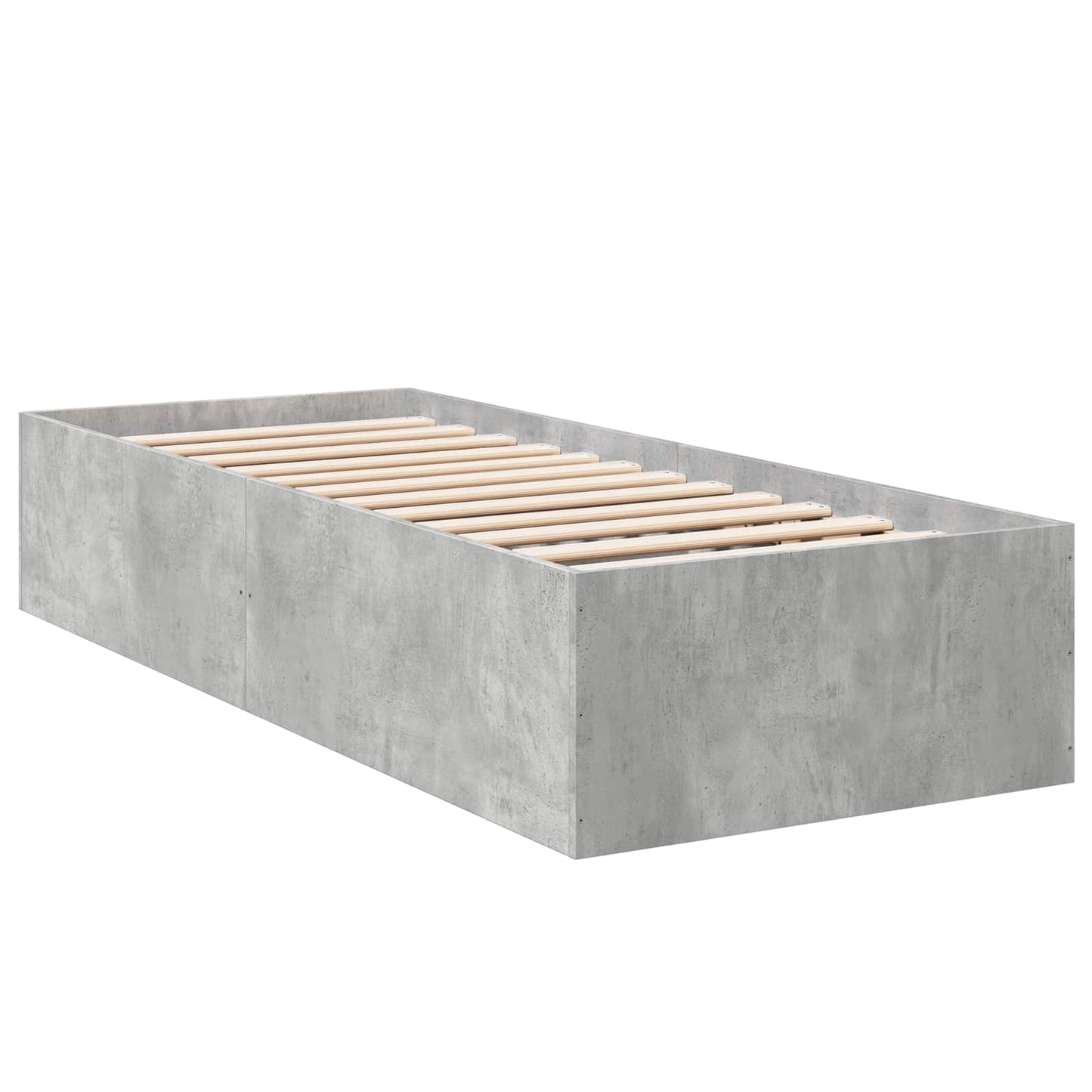 Struttura letto a pavimento Grigio Cemento 80 x 200 cm | homemem39
