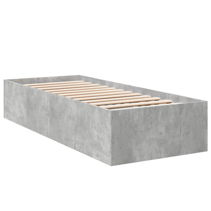 Struttura letto a pavimento Grigio Cemento 80 x 200 cm | homemem39