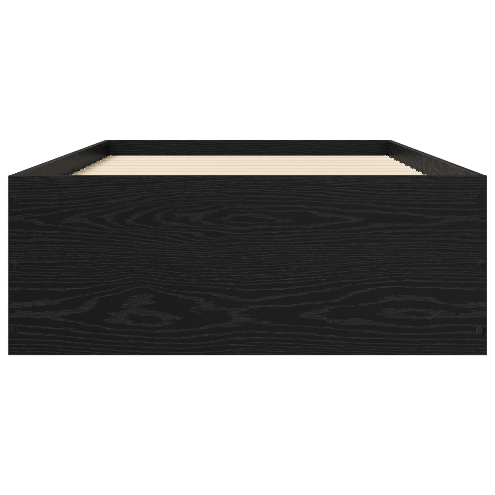 Struttura letto a pavimento Rovere Nero 80 x 200 cm | homemem39