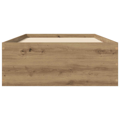 Struttura letto a pavimento Rovere Artigianale 80 x 200 cm | homemem39