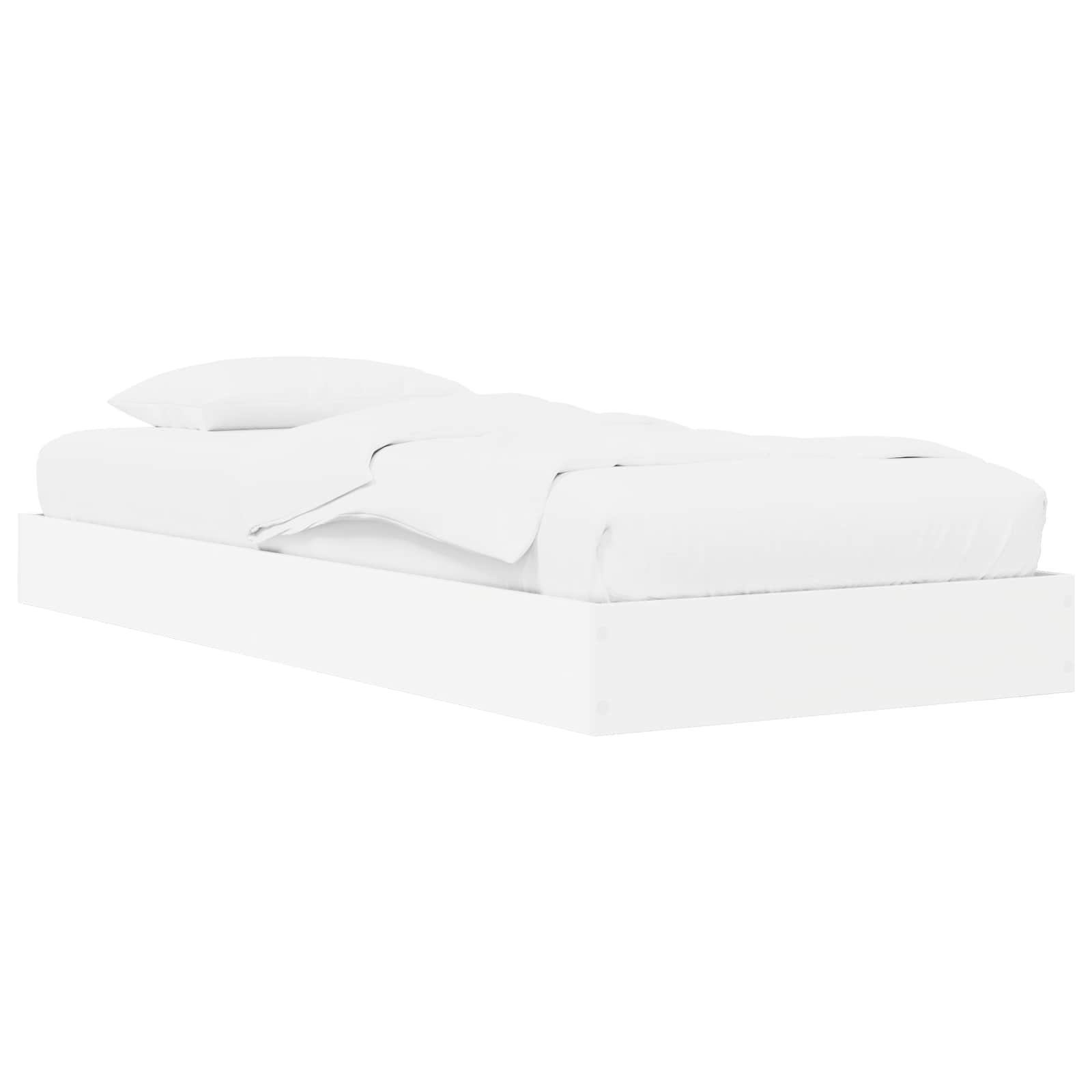 Telaio del letto con storage con lo scaffale Bianco 80 x 200 cm | homemem39