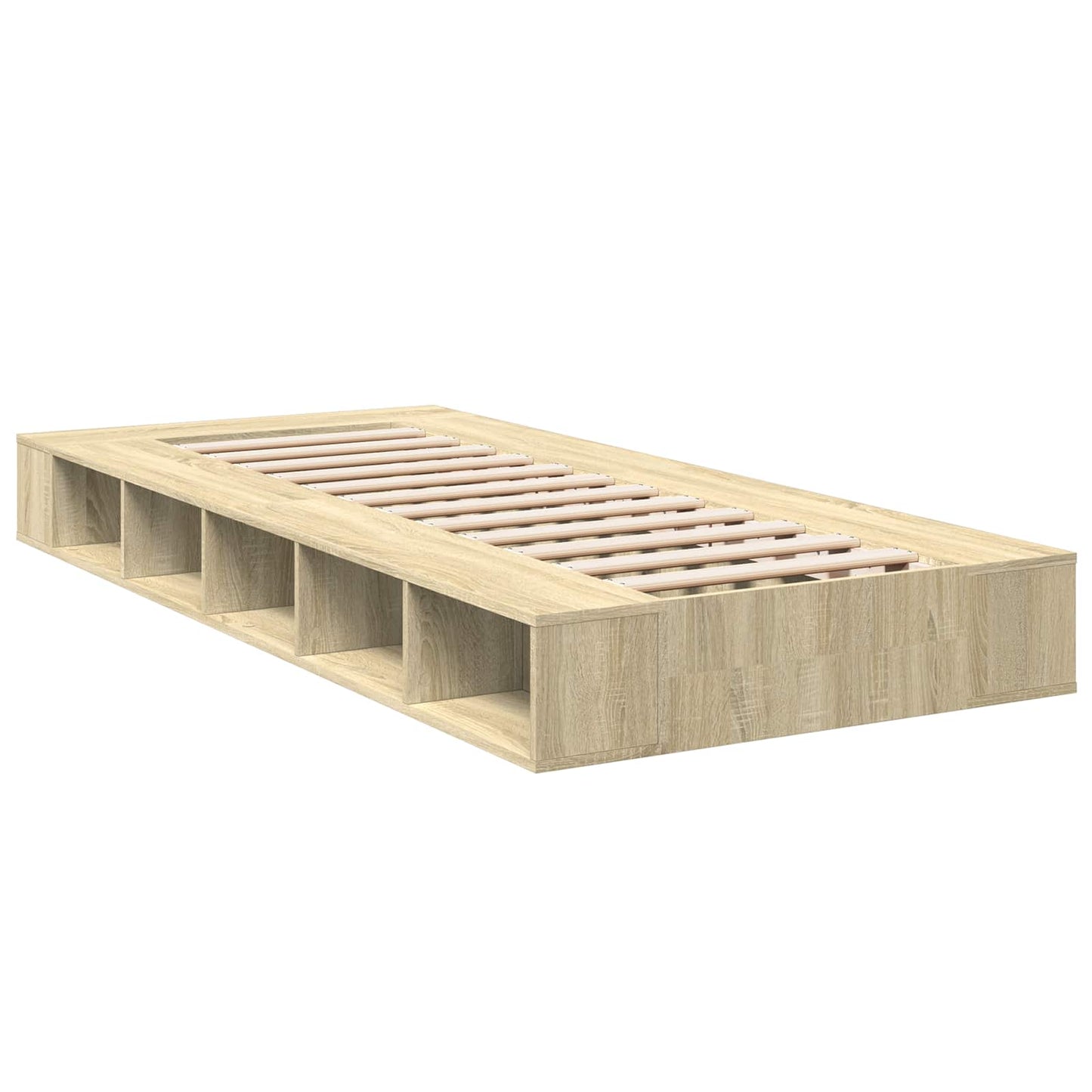 Telaio del letto con storage Rovere Sonoma 80 x 200 cm | homemem39