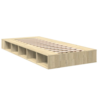 Telaio del letto con storage Rovere Sonoma 80 x 200 cm | homemem39