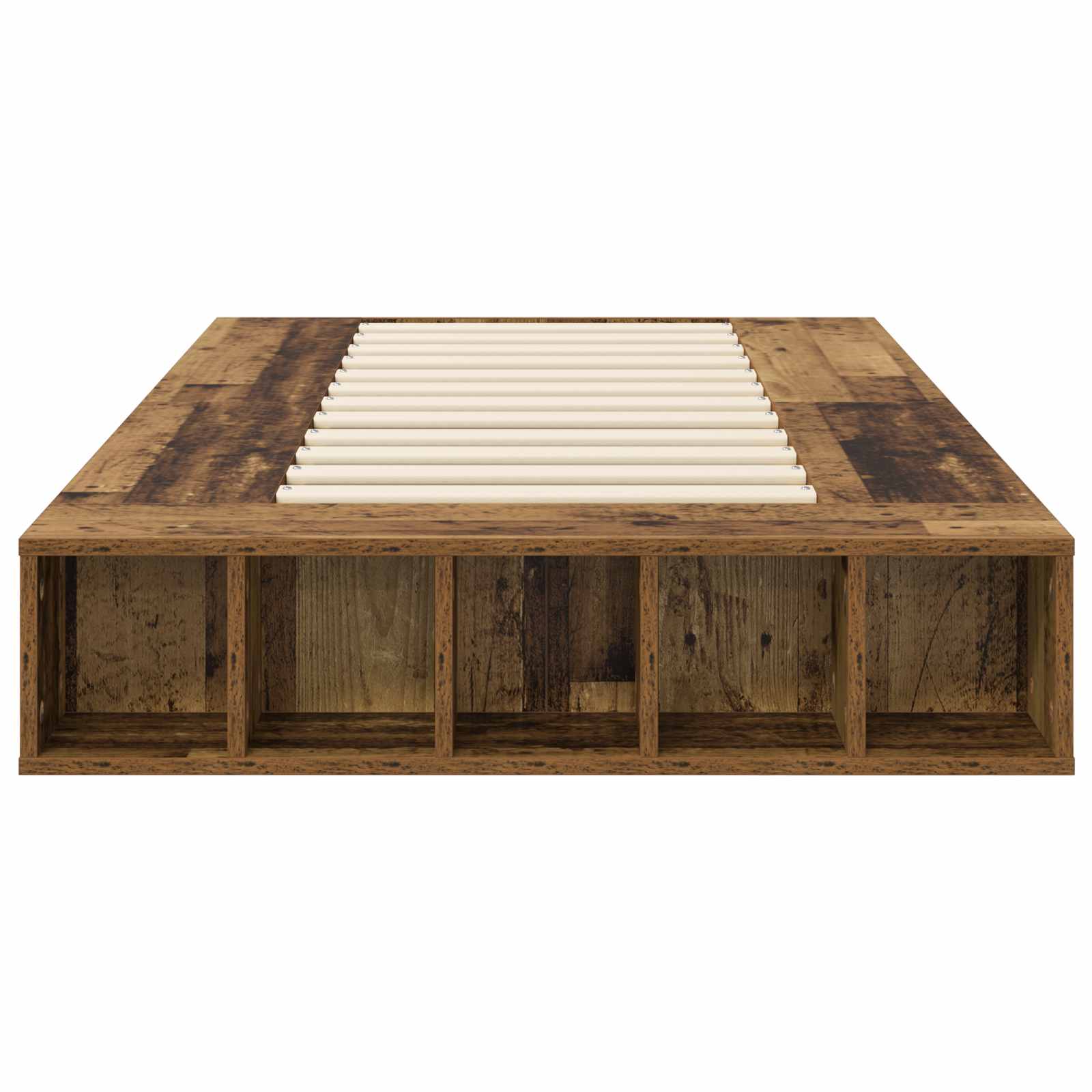 Telaio del letto con storage Legno antico 80 x 200 cm | homemem39