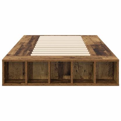 Telaio del letto con storage Legno antico 80 x 200 cm | homemem39