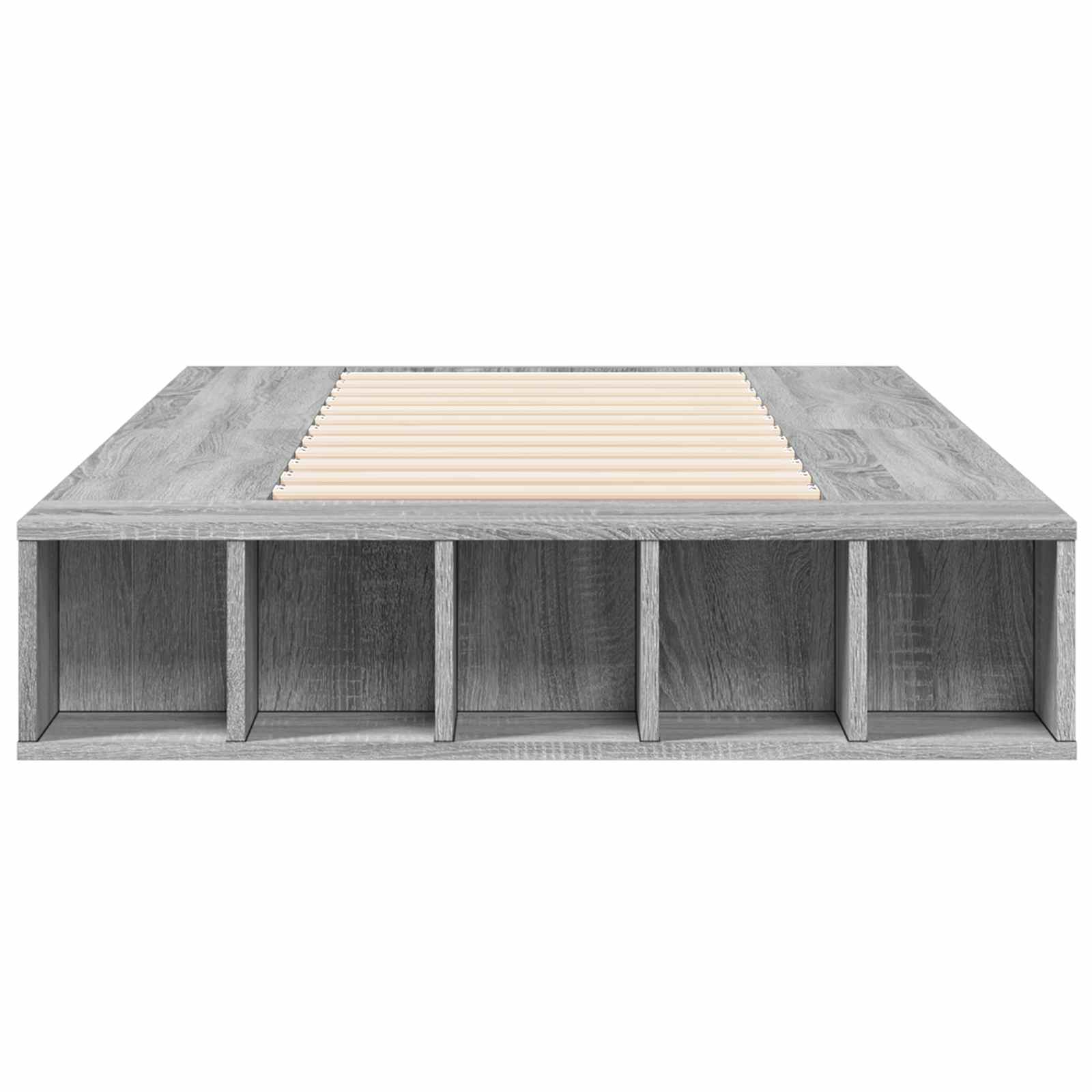 Telaio del letto con storage Sonoma grigio 80 x 200 cm | homemem39