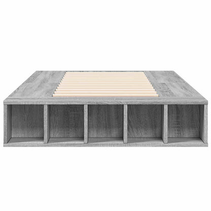 Telaio del letto con storage Sonoma grigio 80 x 200 cm | homemem39