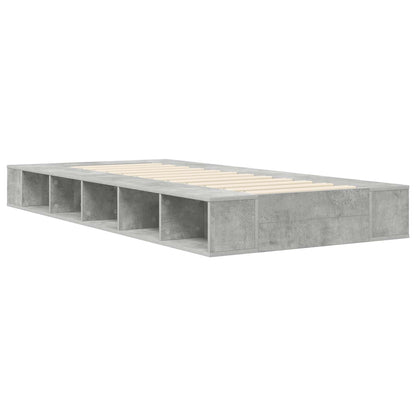 Telaio del letto con storage Grigio Cemento 80 x 200 cm | homemem39