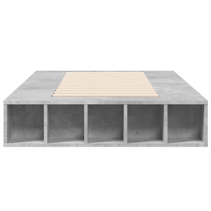 Telaio del letto con storage Grigio Cemento 80 x 200 cm | homemem39