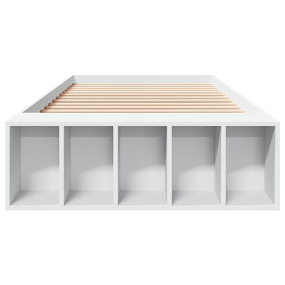 Telaio del letto con storage con lo scaffale Bianco 80 x 200 cm | homemem39