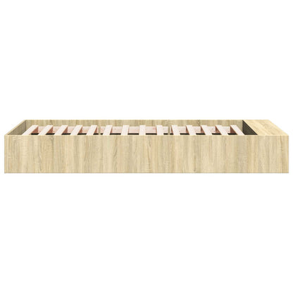 Telaio del letto con storage Rovere Sonoma 80 x 200 cm | homemem39
