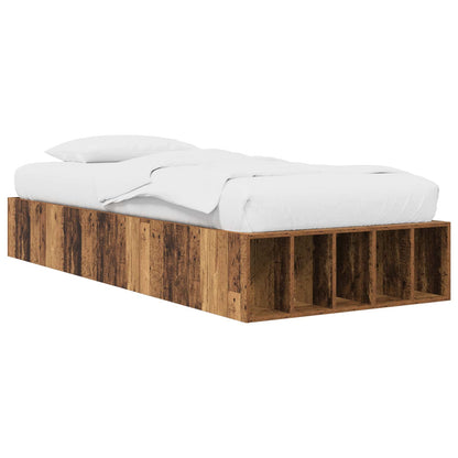 Telaio del letto con storage Legno antico 80 x 200 cm | homemem39