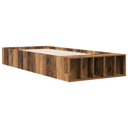 Telaio del letto con storage Legno antico 80 x 200 cm | homemem39