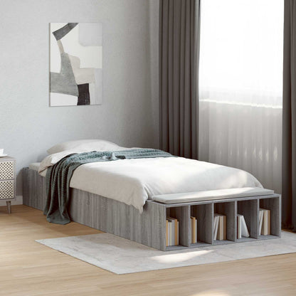 Telaio del letto con storage Sonoma grigio 80 x 200 cm | homemem39
