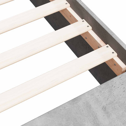 Telaio del letto con storage Grigio Cemento 80 x 200 cm | homemem39