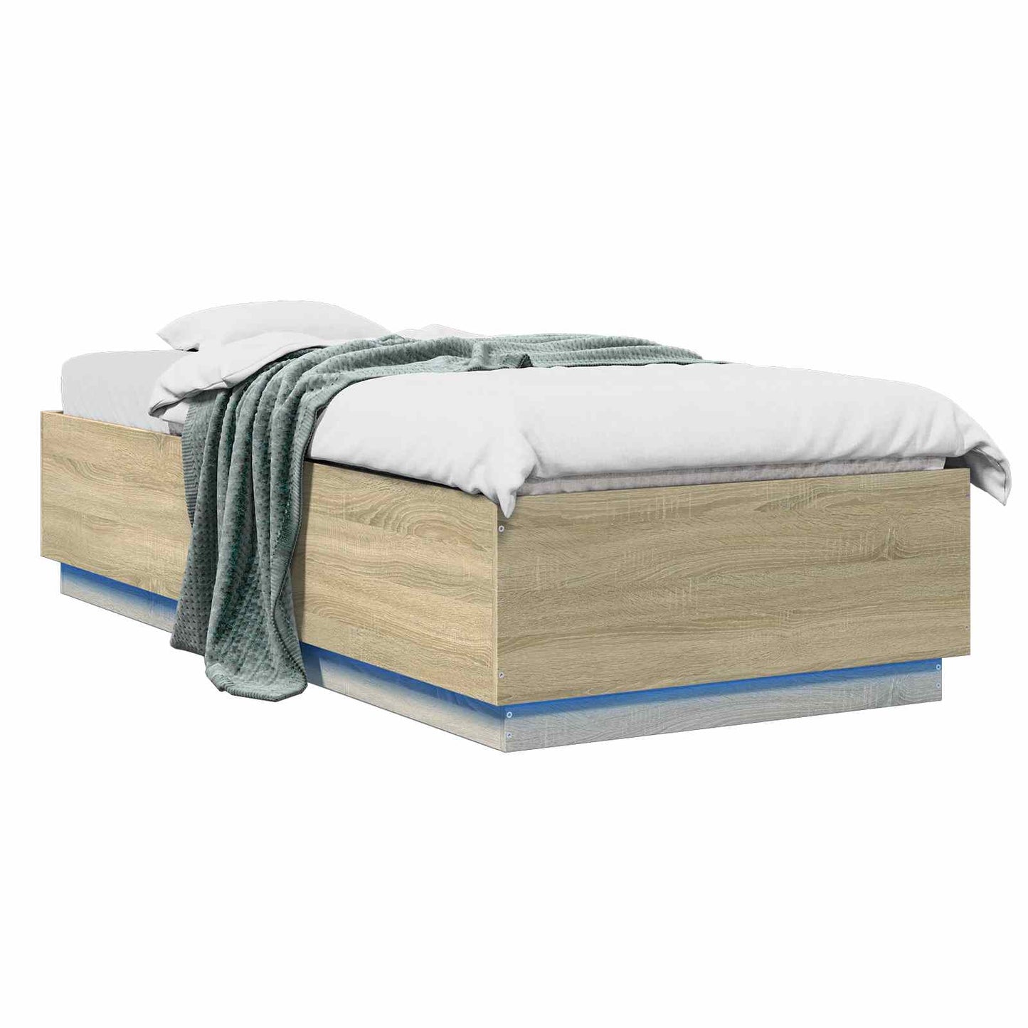 Letto con LED Rovere Sonoma 80 x 200 cm Legno ingegnerizzato | homemem39