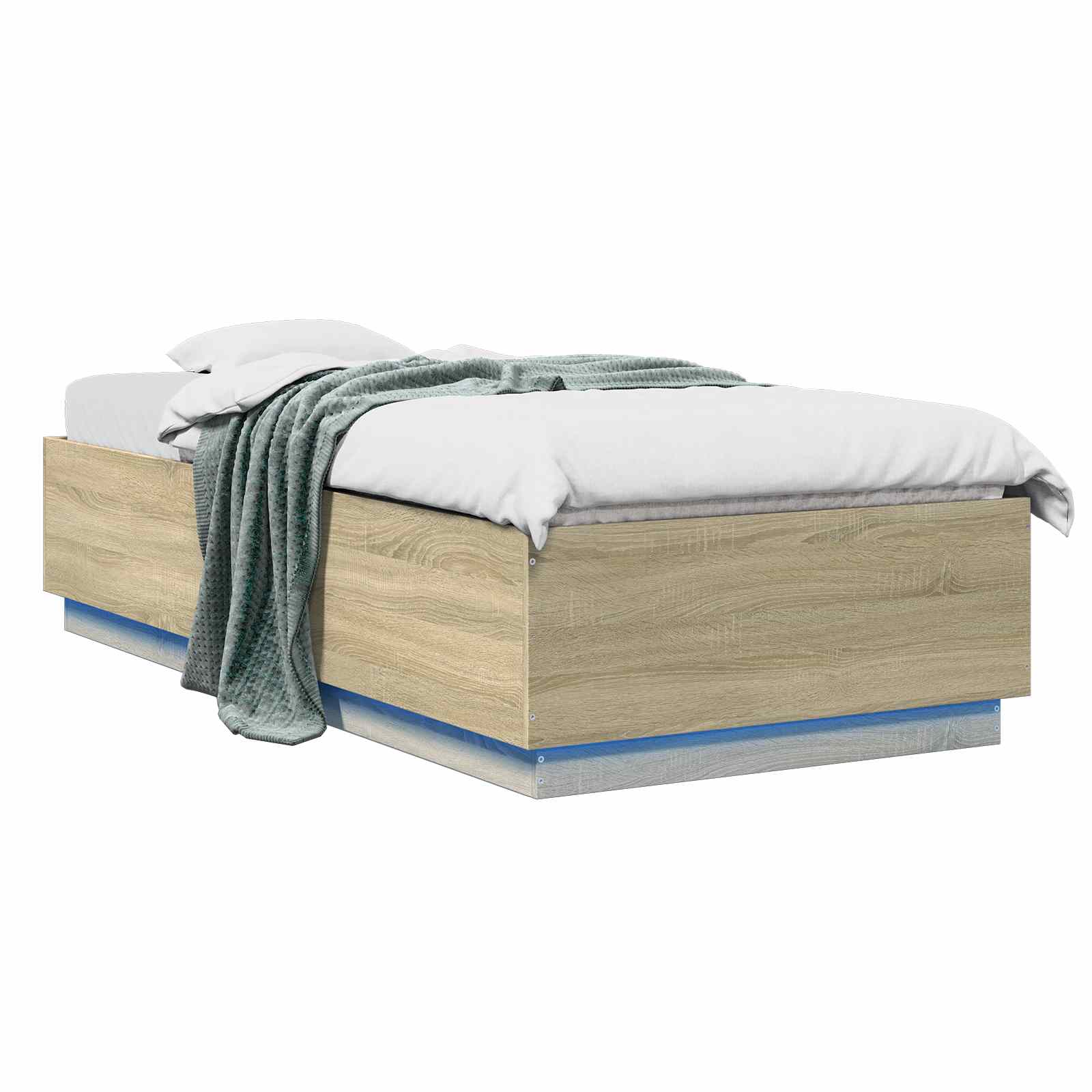Letto con LED Rovere Sonoma 80 x 200 cm Legno ingegnerizzato | homemem39