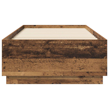 Letto con LED Legno antico 80 x 200 cm Legno ingegnerizzato | homemem39