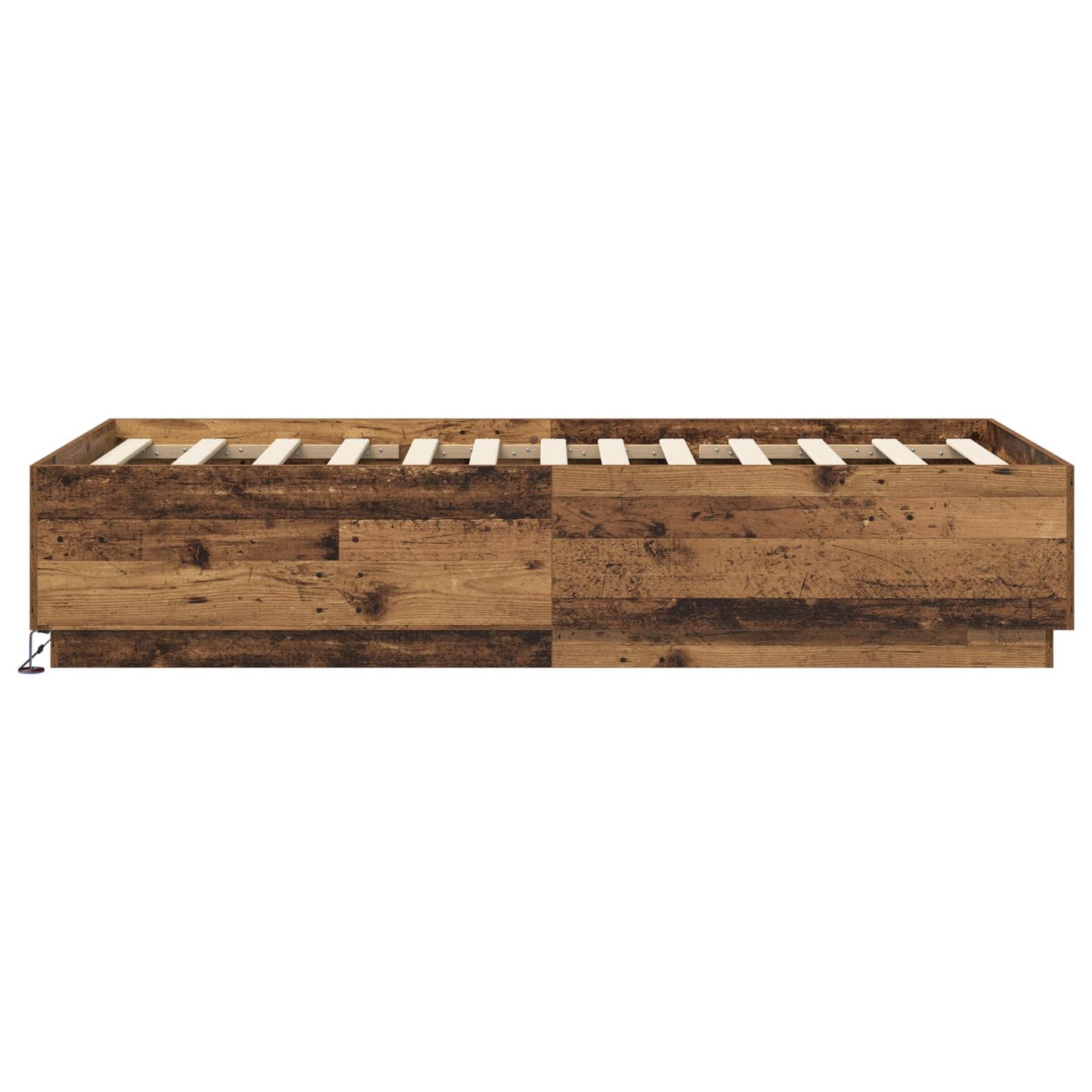 Letto con LED Legno antico 80 x 200 cm Legno ingegnerizzato | homemem39