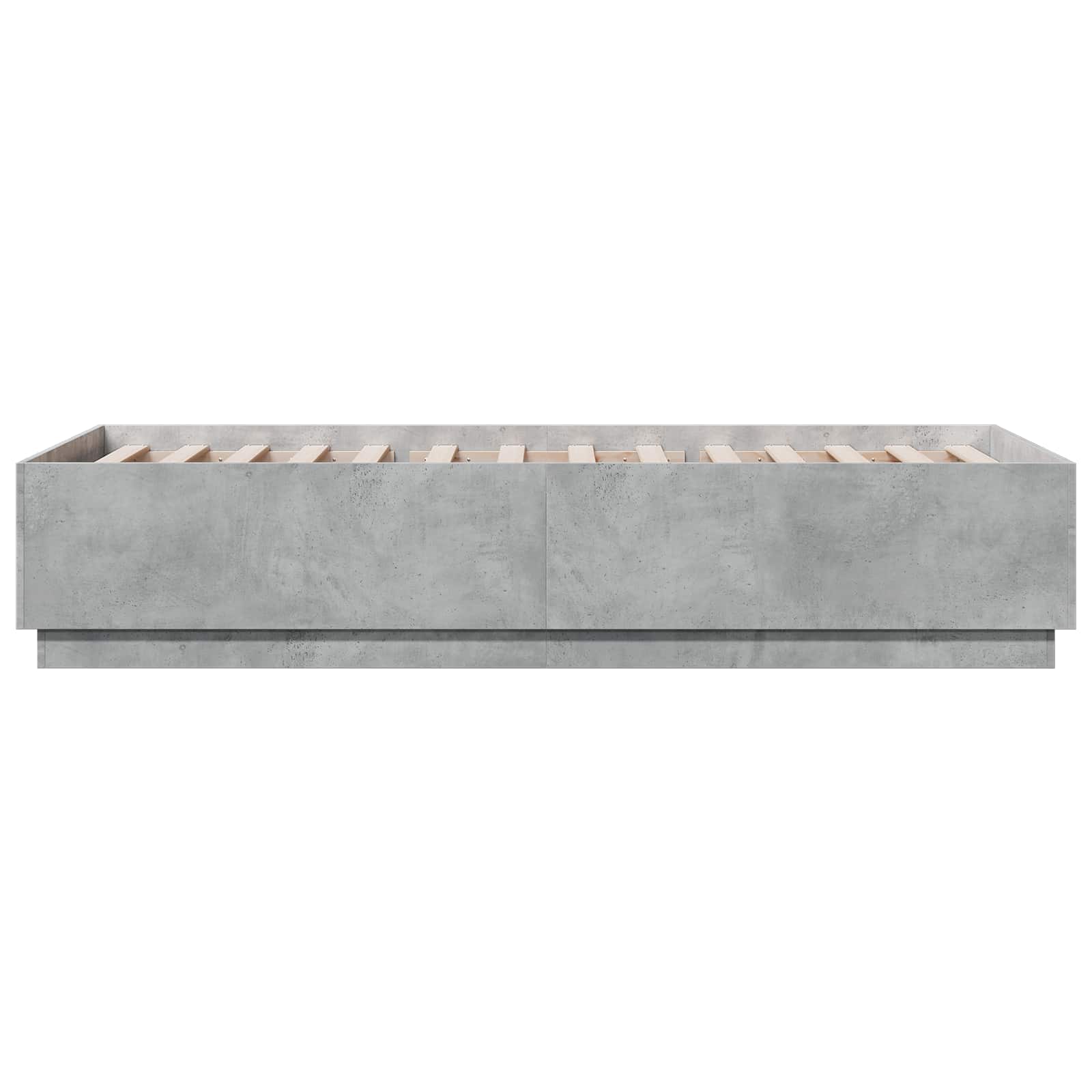 Letto con LED Grigio Cemento 80 x 200 cm Legno ingegnerizzato | homemem39