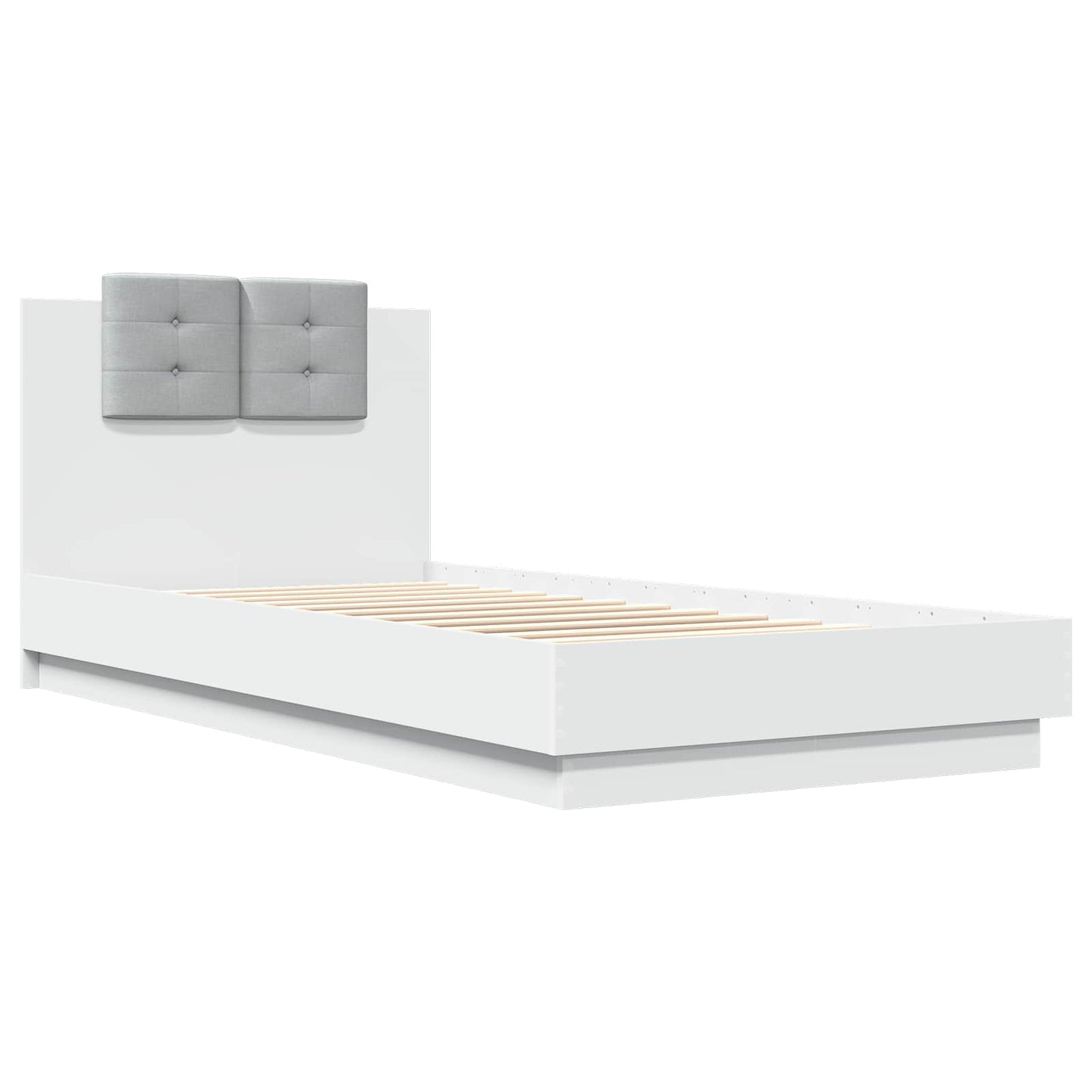 Struttura letto con testata con testiera Bianco 80 x 200 cm