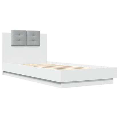 Struttura letto con testata con testiera Bianco 80 x 200 cm