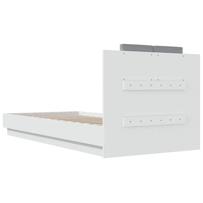 Struttura letto con testata con testiera Bianco 80 x 200 cm | homemem39