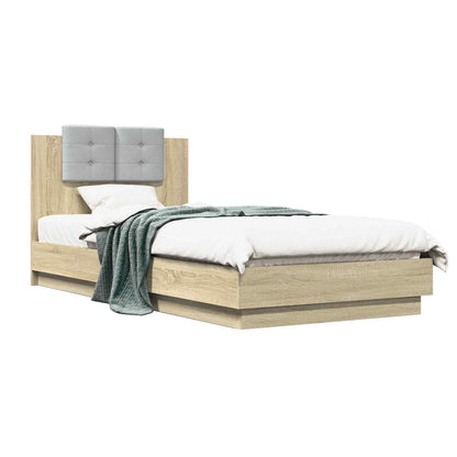 Struttura letto con testata Rovere Sonoma 80 x 200 cm | homemem39