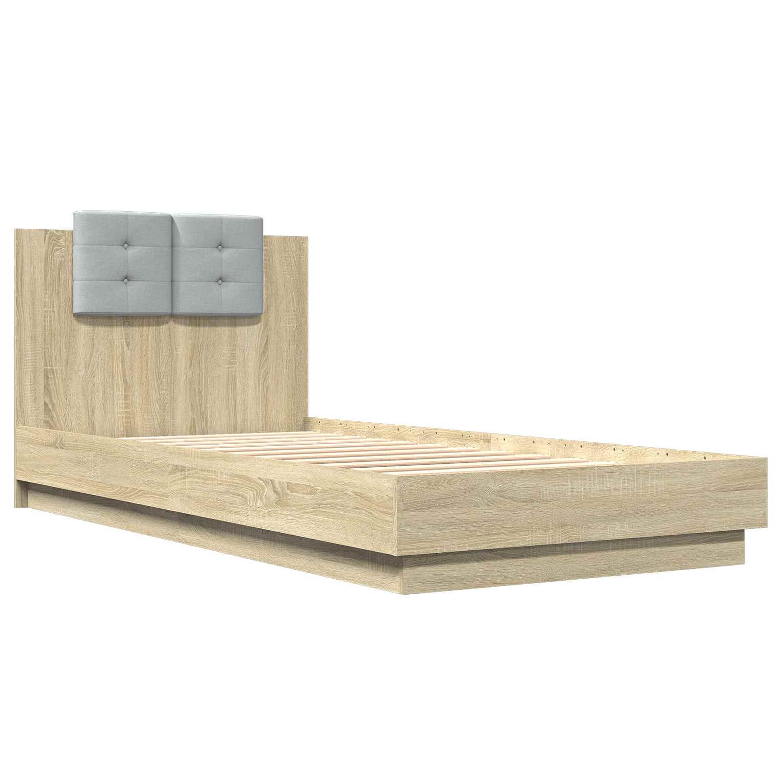 Struttura letto con testata Rovere Sonoma 80 x 200 cm | homemem39