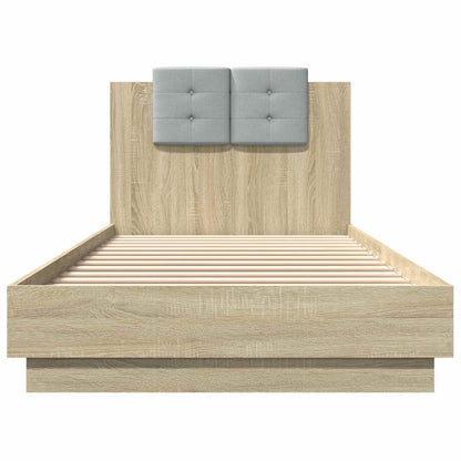 Struttura letto con testata Rovere Sonoma 80 x 200 cm | homemem39