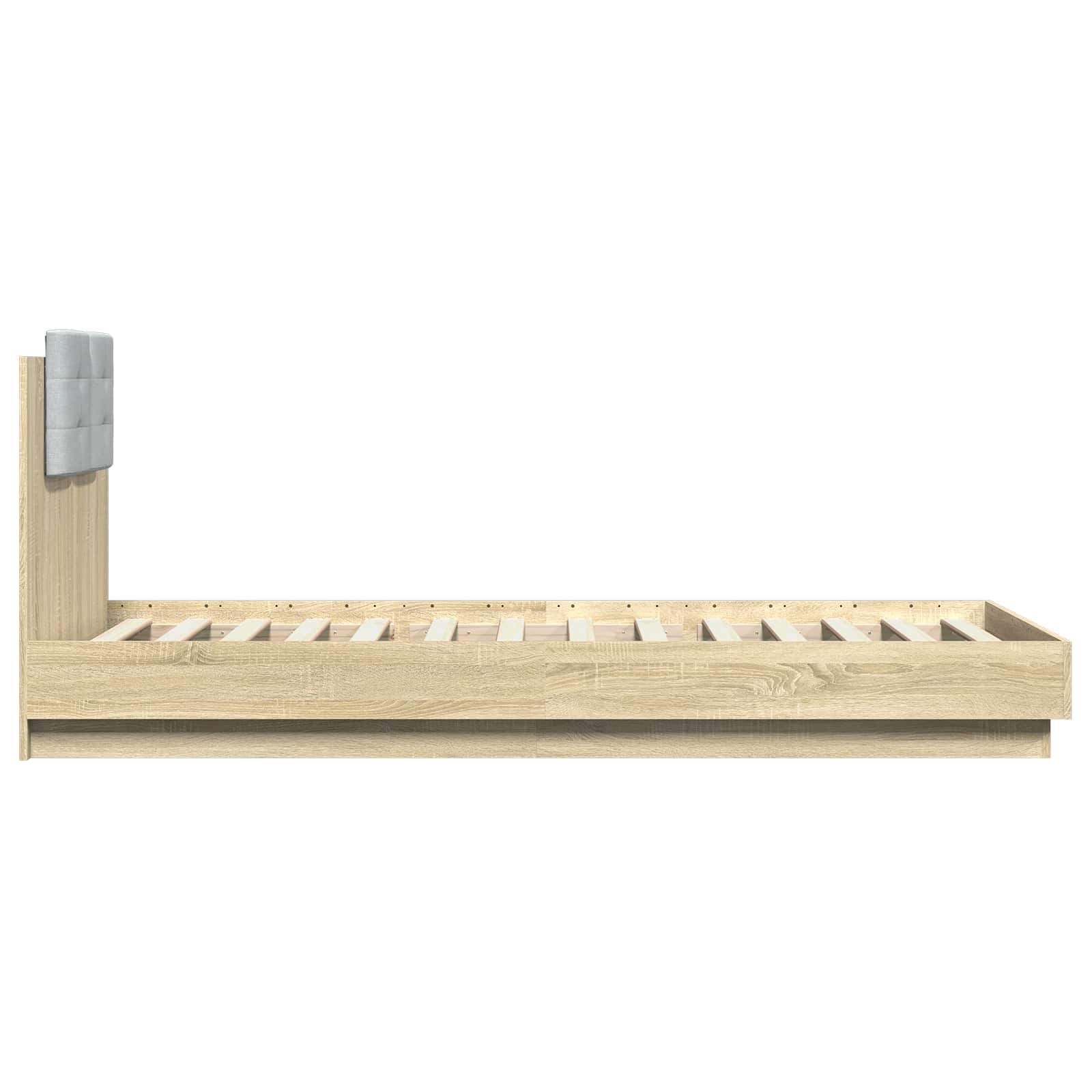 Struttura letto con testata Rovere Sonoma 80 x 200 cm | homemem39
