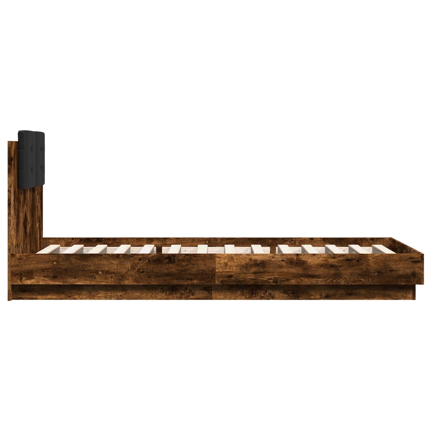 Struttura letto con testata Rovere Fumo 80 x 200 cm | homemem39