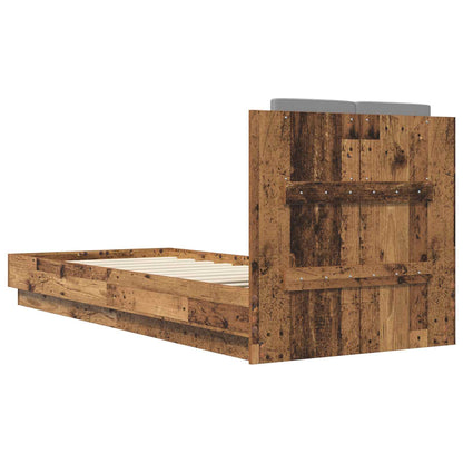 Struttura letto con testata Legno antico 80 x 200 cm | homemem39