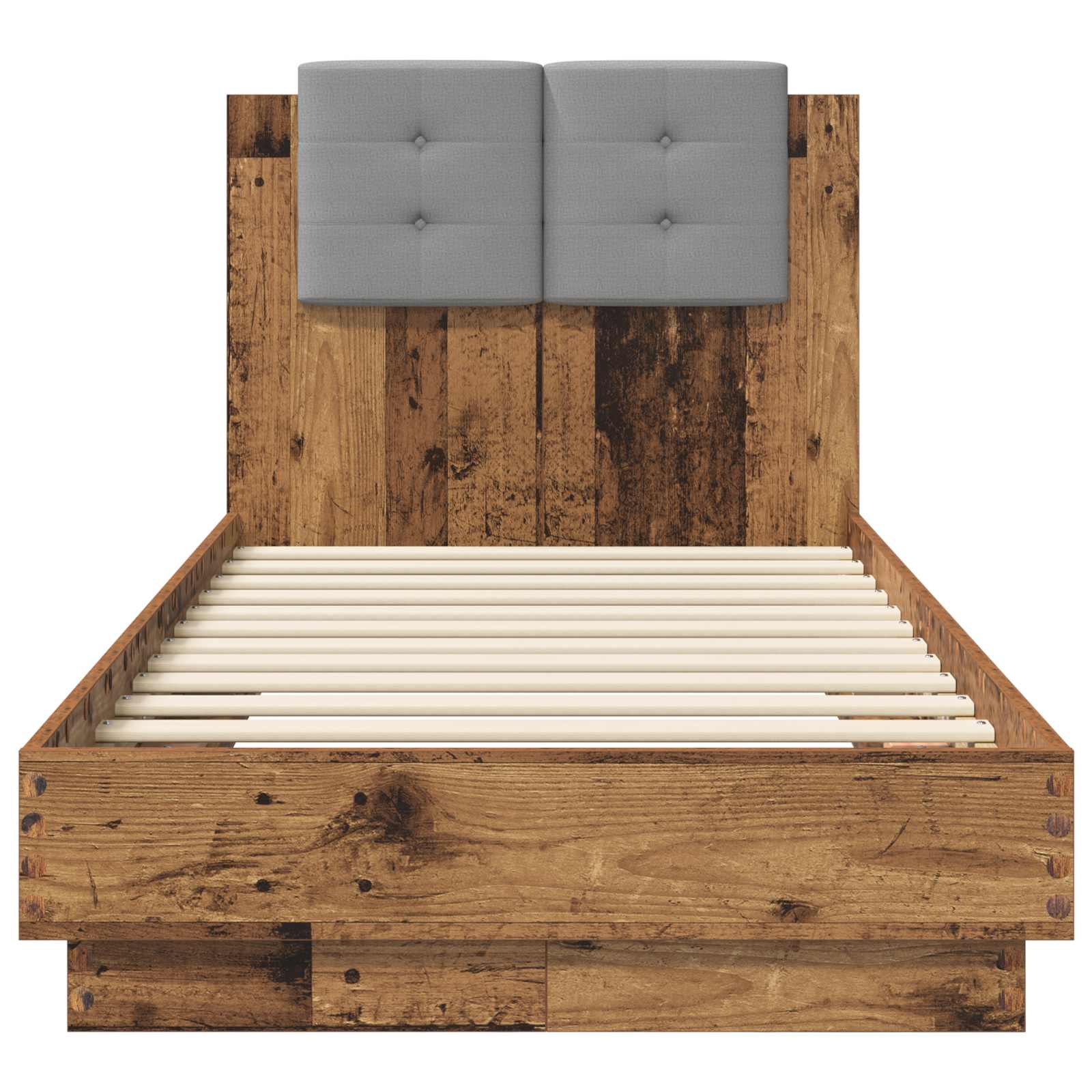 Struttura letto con testata Legno antico 80 x 200 cm | homemem39