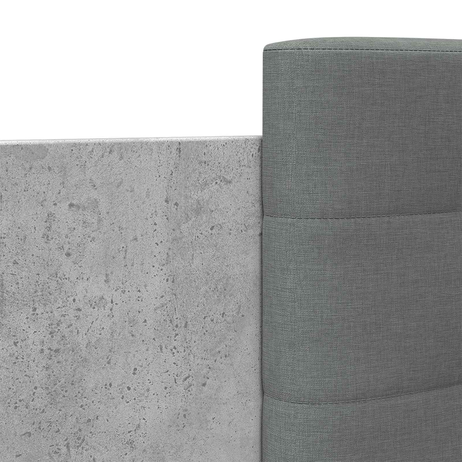 Struttura letto con testata Grigio Cemento 80 x 200 cm | homemem39