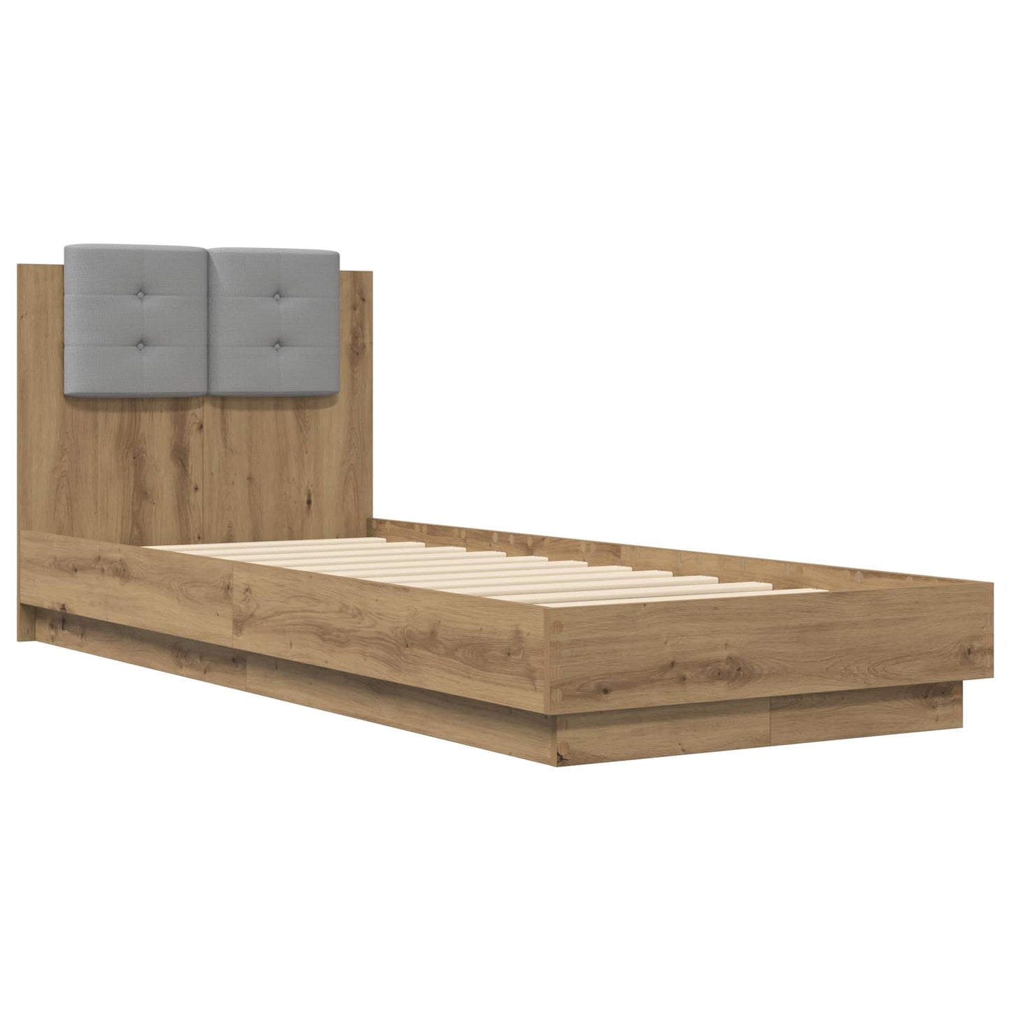 Struttura letto con testata Rovere Artigianale 80 x 200 cm | homemem39