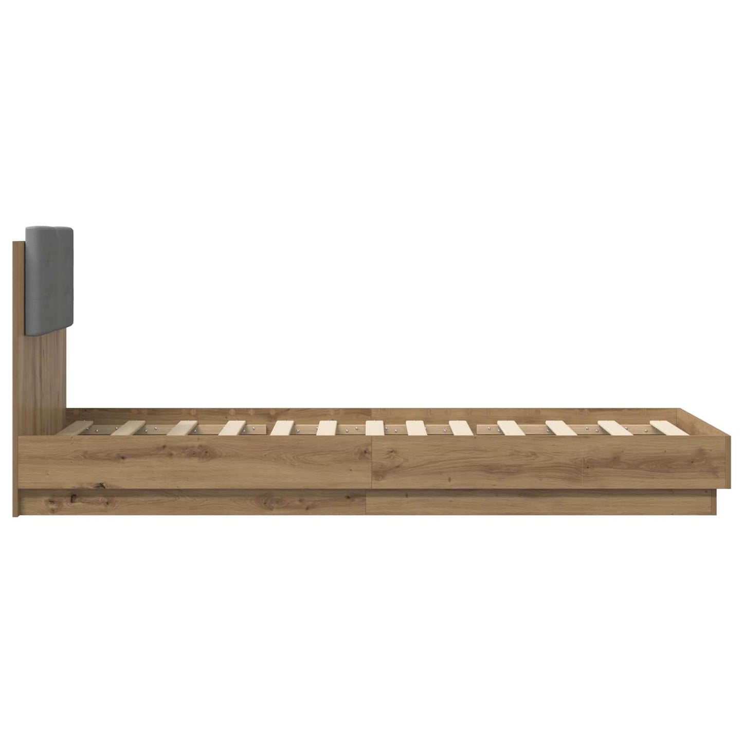 Struttura letto con testata Rovere Artigianale 80 x 200 cm | homemem39