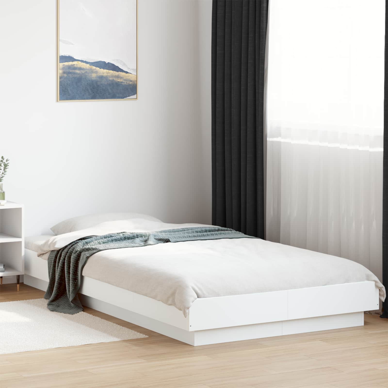 Letto con LED Bianco 80 x 200 cm Legno ingegnerizzato | homemem39