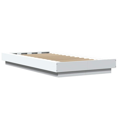 Letto con LED Bianco 80 x 200 cm Legno ingegnerizzato | homemem39