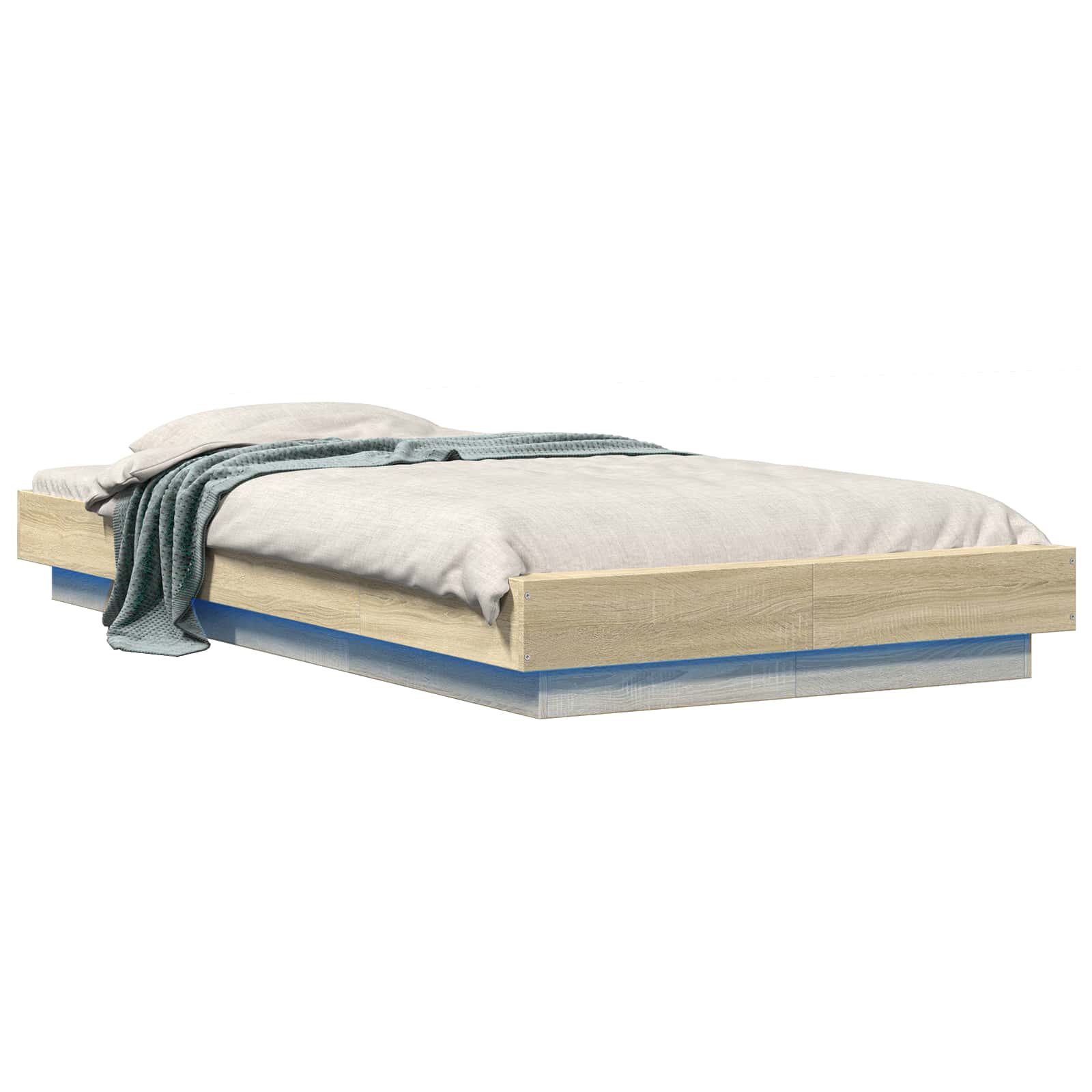 Letto con LED Rovere Sonoma 80 x 200 cm Legno ingegnerizzato | homemem39