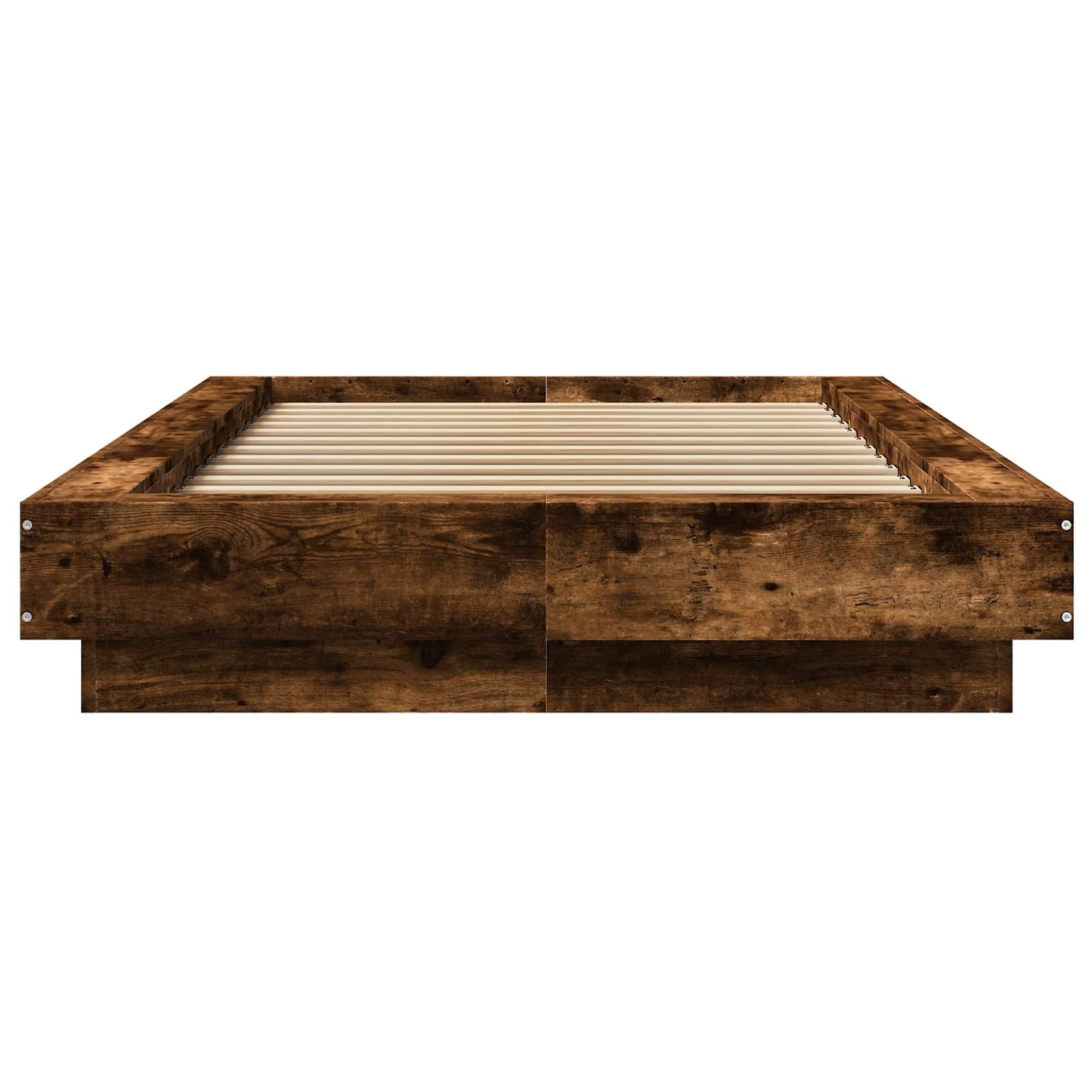 Letto con LED Rovere Fumo 80 x 200 cm Legno ingegnerizzato | homemem39