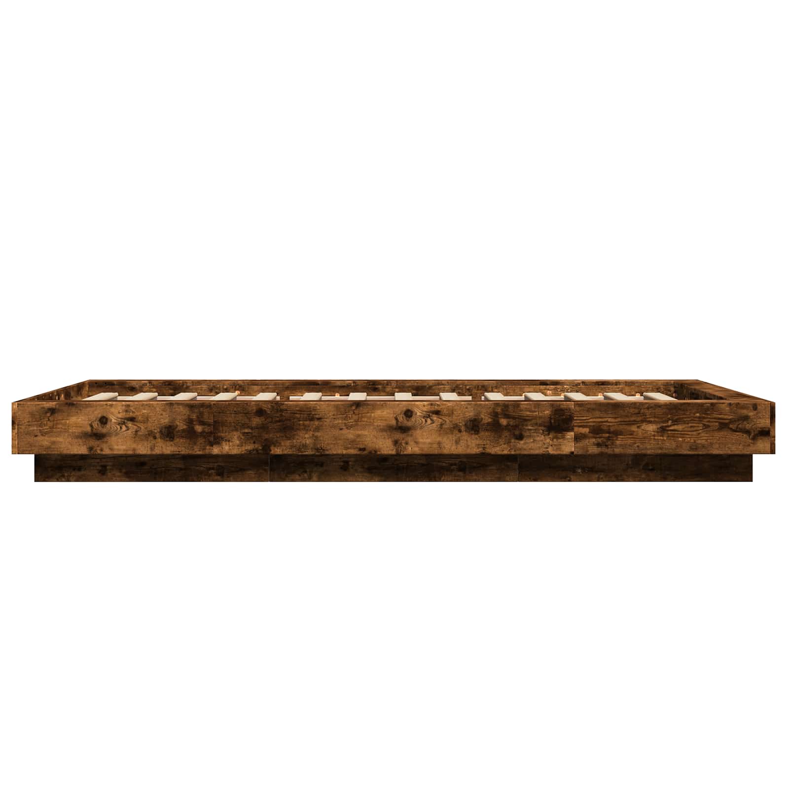 Letto con LED Rovere Fumo 80 x 200 cm Legno ingegnerizzato | homemem39