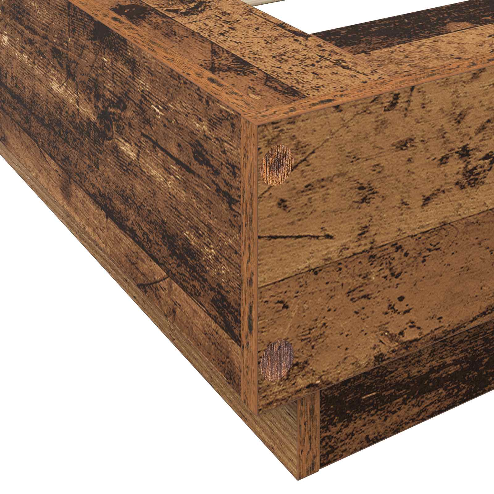Letto con LED Legno antico 80 x 200 cm Legno ingegnerizzato | homemem39