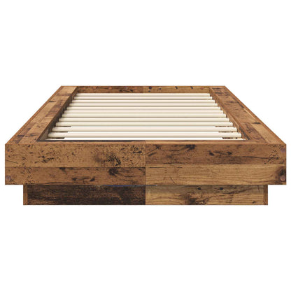 Letto con LED Legno antico 80 x 200 cm Legno ingegnerizzato | homemem39