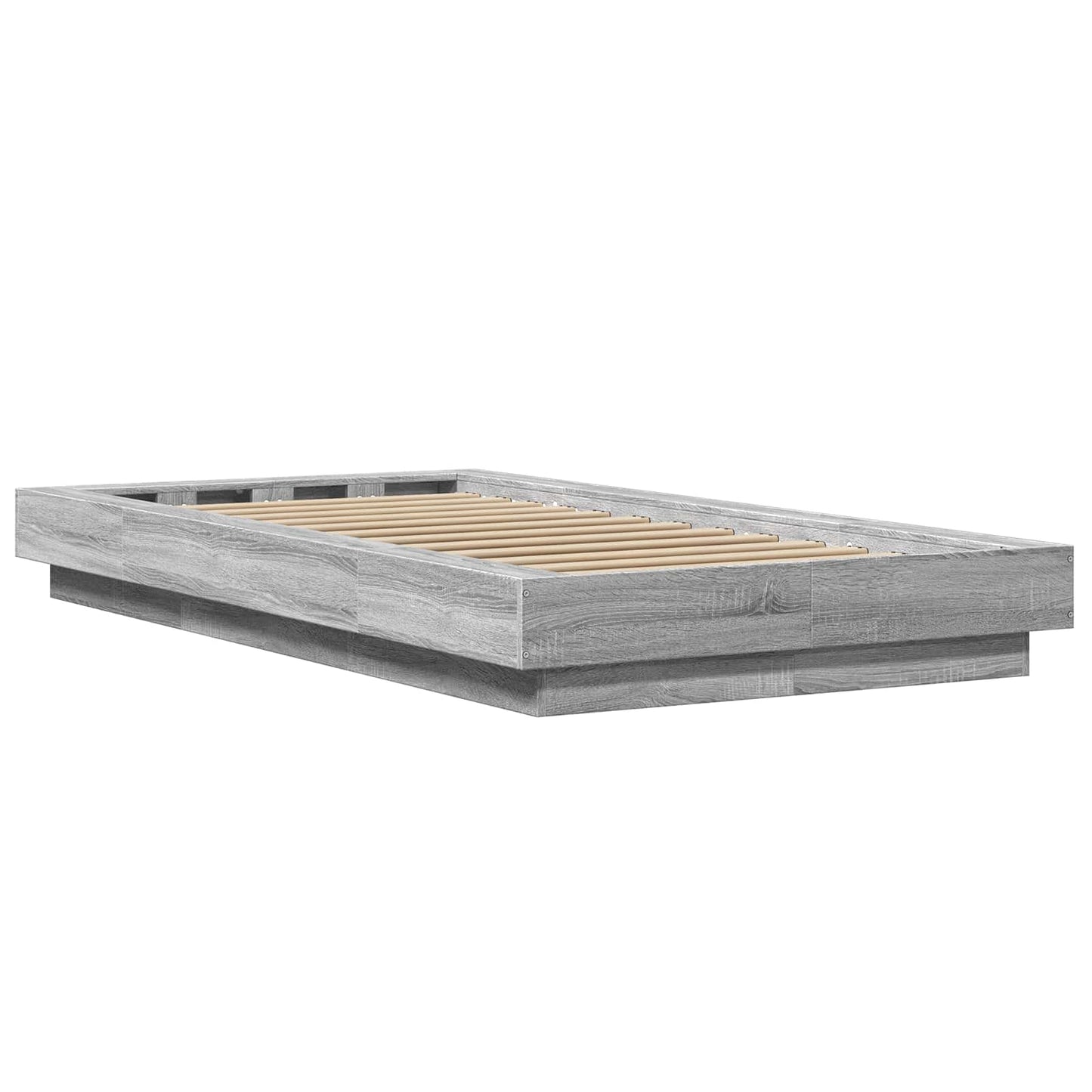 Letto con LED Sonoma grigio 80 x 200 cm Legno ingegnerizzato | homemem39