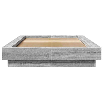 Letto con LED Sonoma grigio 80 x 200 cm Legno ingegnerizzato | homemem39
