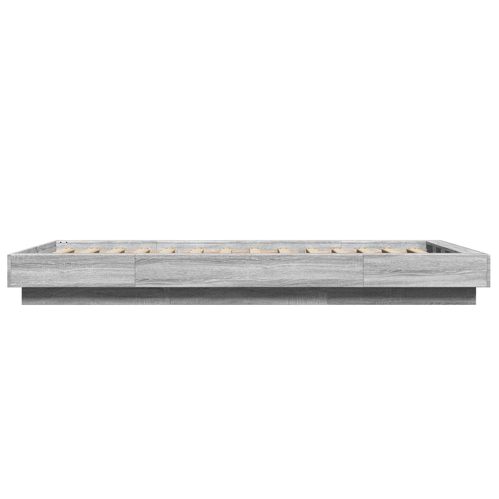 Letto con LED Sonoma grigio 80 x 200 cm Legno ingegnerizzato | homemem39