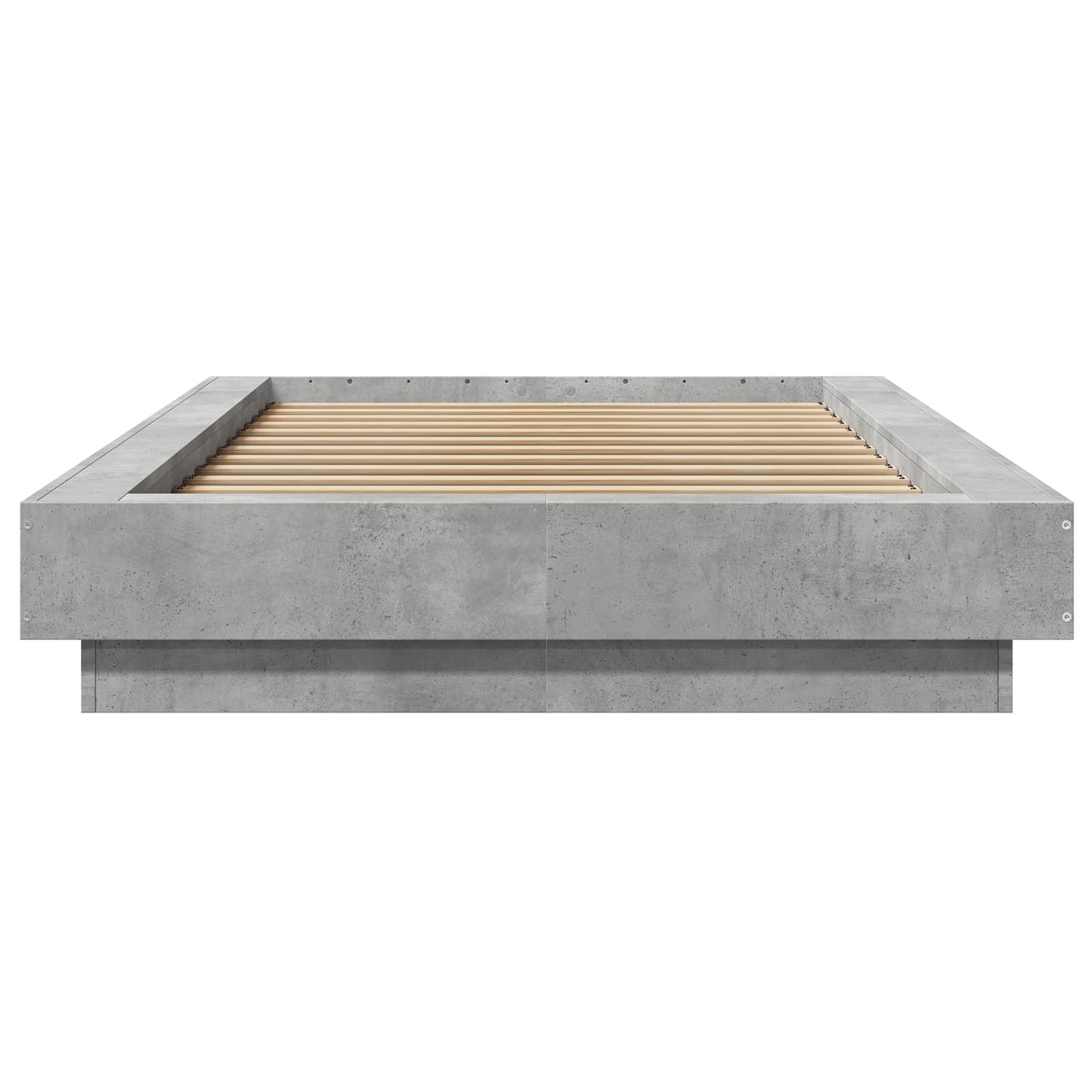 Letto con LED Grigio Cemento 80 x 200 cm Legno ingegnerizzato | homemem39