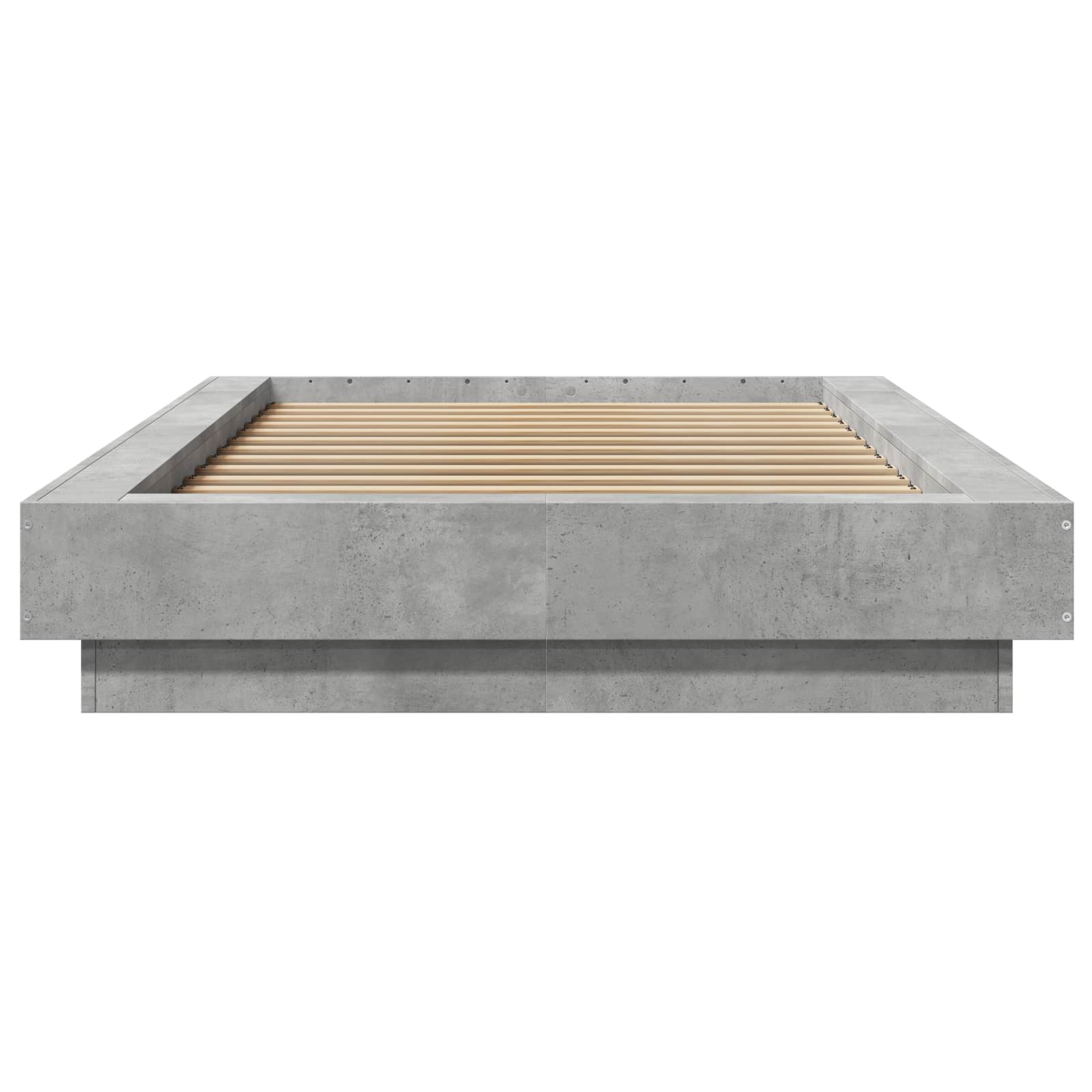 Letto con LED Grigio Cemento 80 x 200 cm Legno ingegnerizzato | homemem39